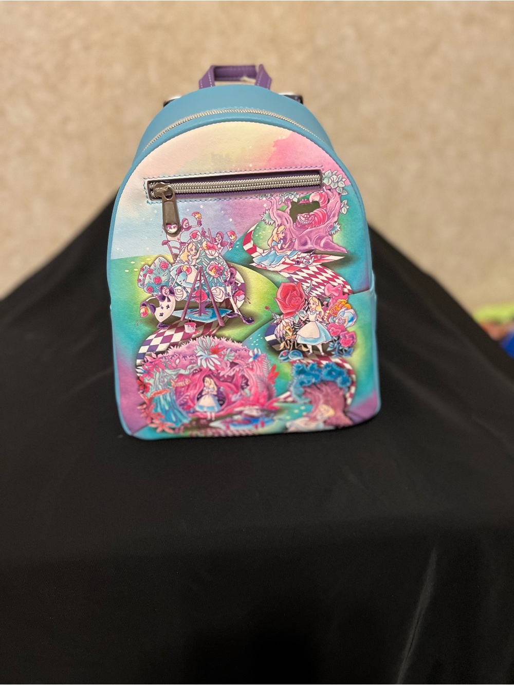 Disney Pastel Blue & Purple Alice Fantasy Mini Backpack